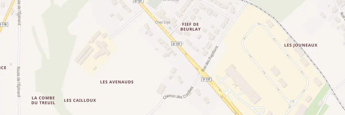 Plan du 66 Rue du Maréchal Leclerc à Beurlay