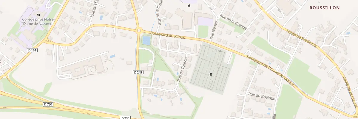Plan du 8 Rue de Touron à Cozes