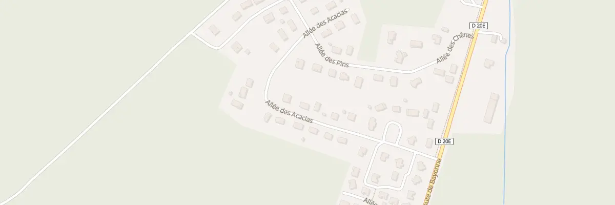 Plan du 8 All des Acacias à Saugnac-et-Muret