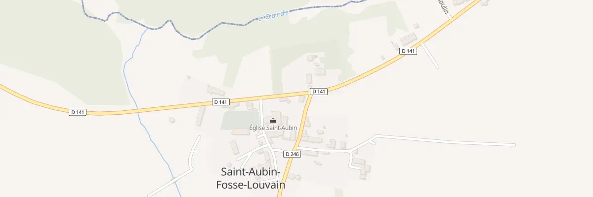 Plan du 2 Rue de la Fosse aux Loups à Saint-Aubin-Fosse-Louvain