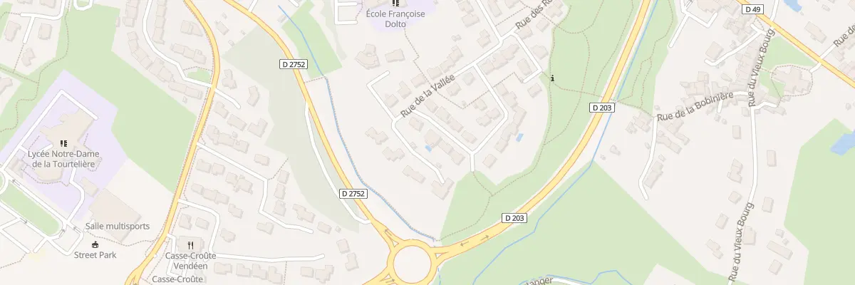 Plan du 64 Rue de la vallée à Pouzauges