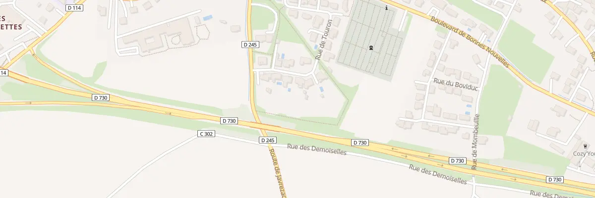 Plan du 25 Rue de Touron à Cozes