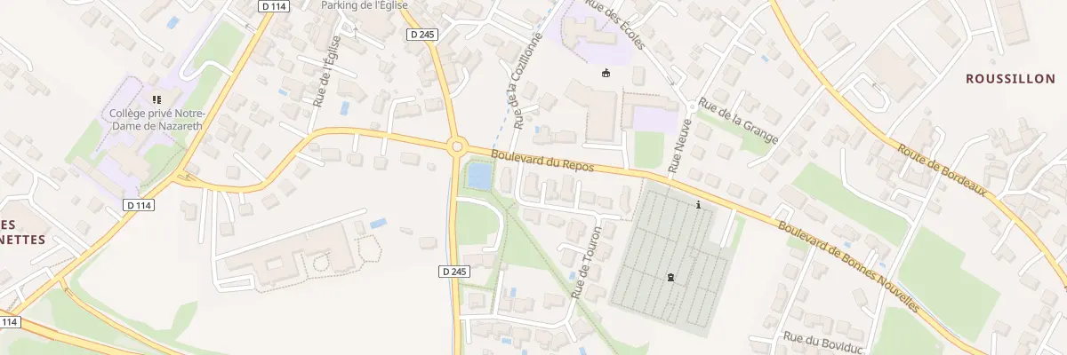 Plan du 1 Rue de Touron à Cozes