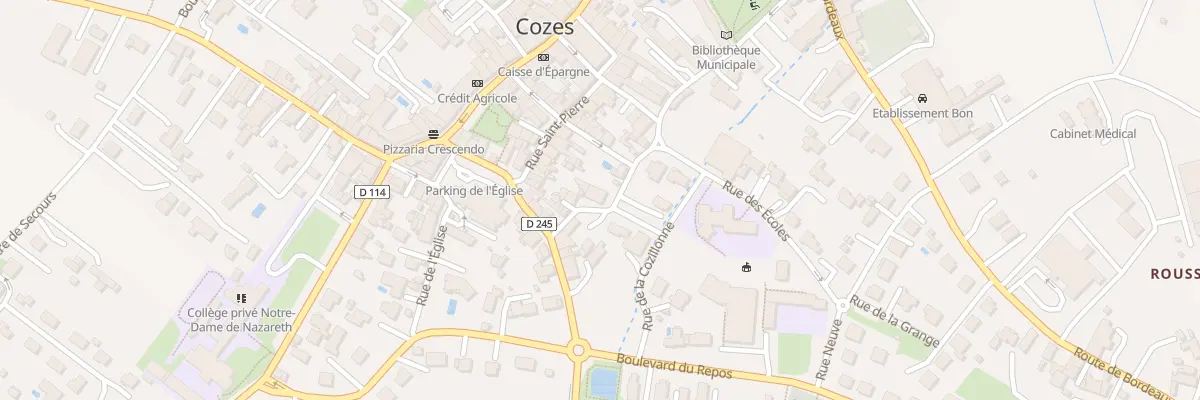 Plan du 9 All des Soupirs à Cozes