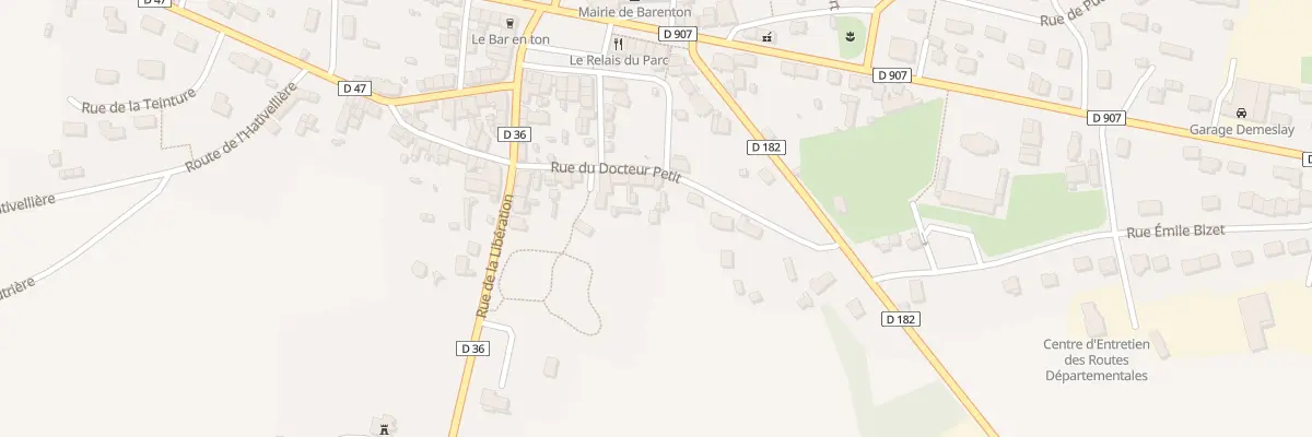 Plan du 98 Rue du Docteur Petit à Barenton