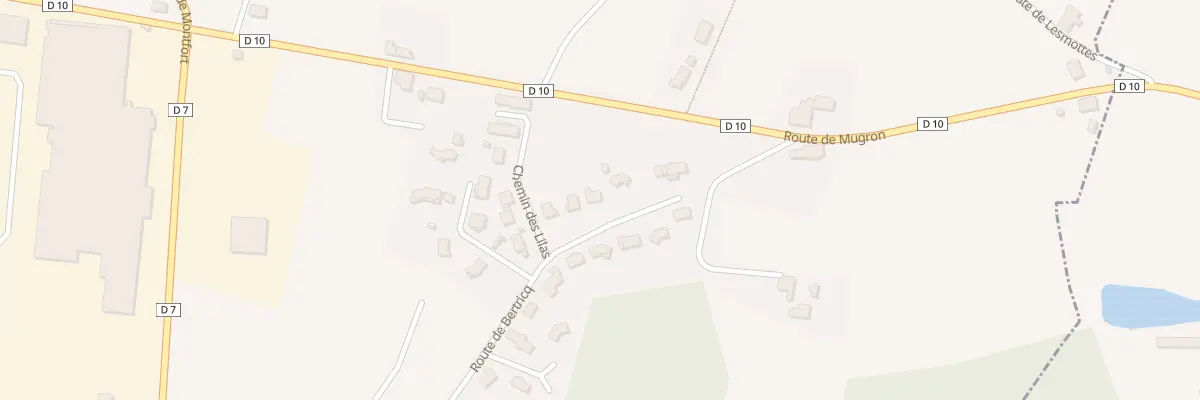 Plan du 421 Rte de Bertricq à Saint-Geours-d’Auribat