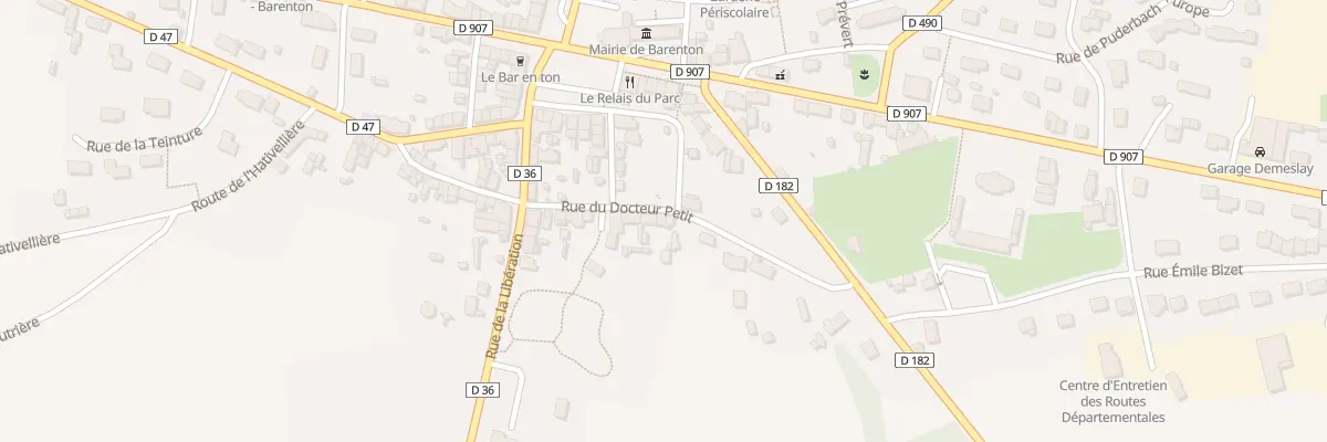 Plan du 96 Rue du Docteur Petit à Barenton