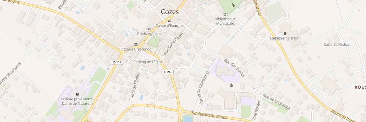 Plan du 9B All des Soupirs à Cozes