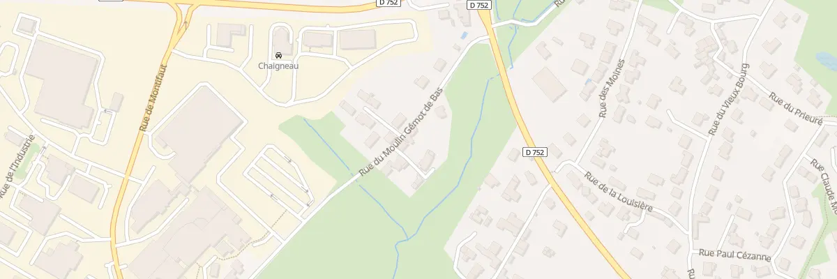 Plan du 21 Rue du moulin gemot de bas à Pouzauges