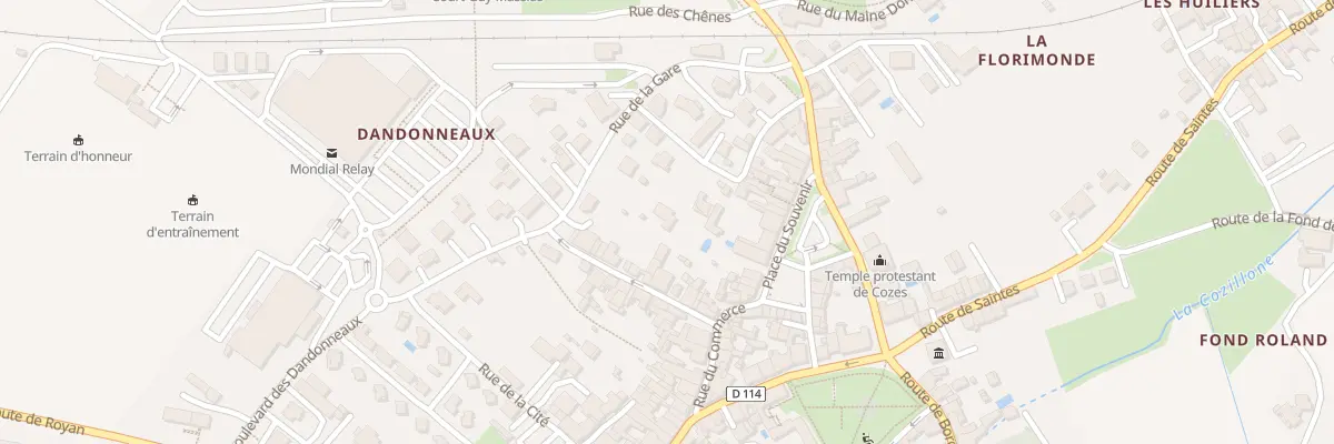 Plan du 5 Rue de la Gare à Cozes