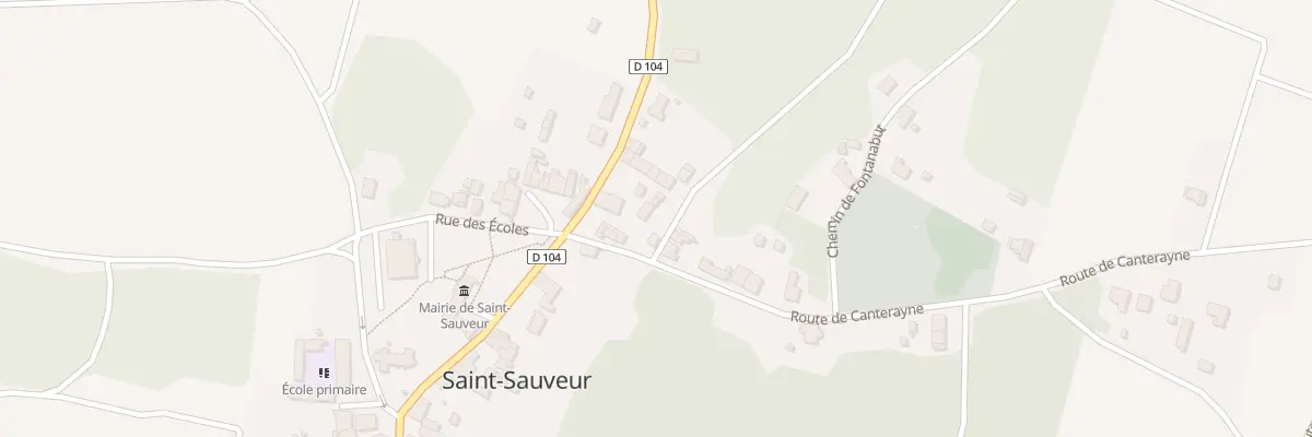 Plan du 1 Rte de Canterayne à Saint-Sauveur