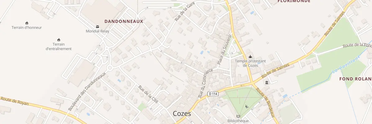 Plan du 10 Rue de la Brousse à Cozes