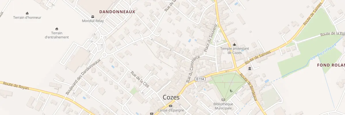 Plan du 7 Rue de la Brousse à Cozes