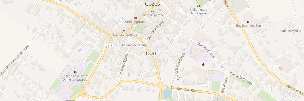 Plan du 5 Rue du Calvaire à Cozes