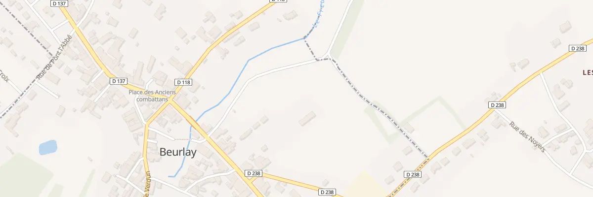 Plan du 13 Rue du Maréchal Leclerc à Beurlay