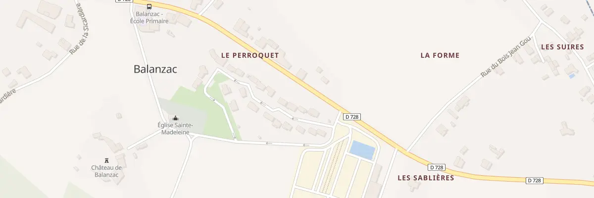 Plan du 6 Lot les Erables à Balanzac