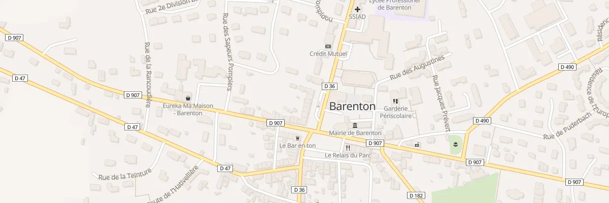 Plan du 37 Mail Guillaume Postel à Barenton