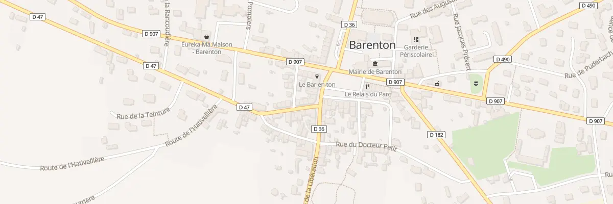 Plan du 16 Rue du Mont Saint-Michel à Barenton