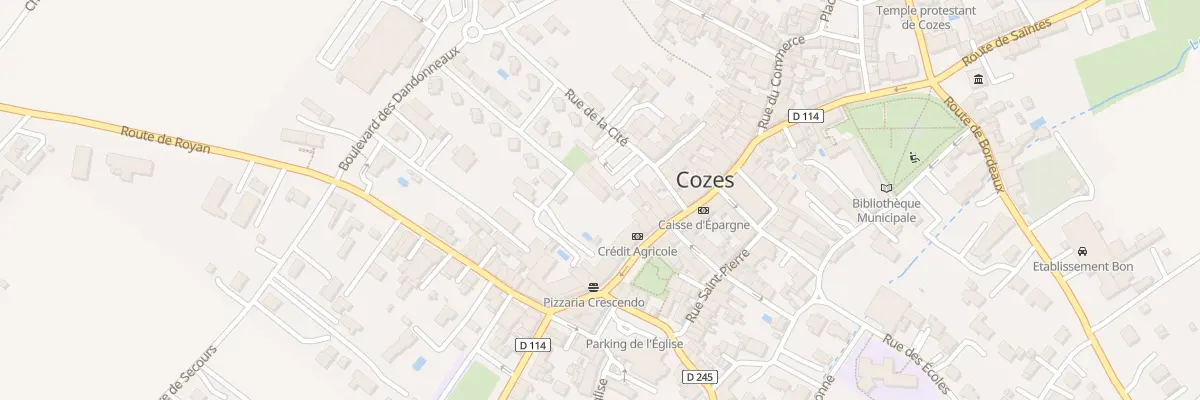 Plan du 14 Rue des Fleurs à Cozes