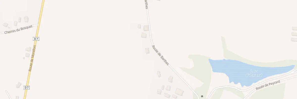 Plan du 616 Rte des Barthes à Onard