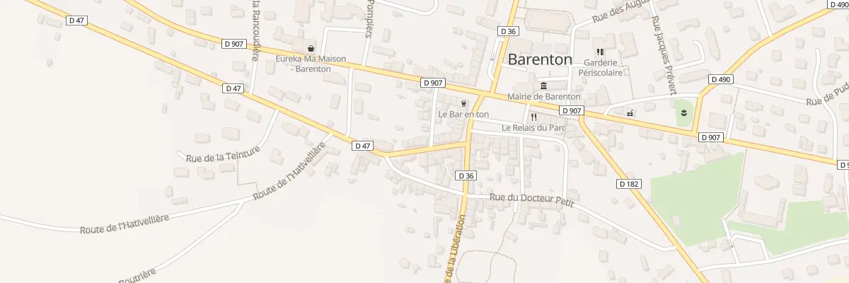 Plan du 46 Rue du Mont Saint-Michel à Barenton