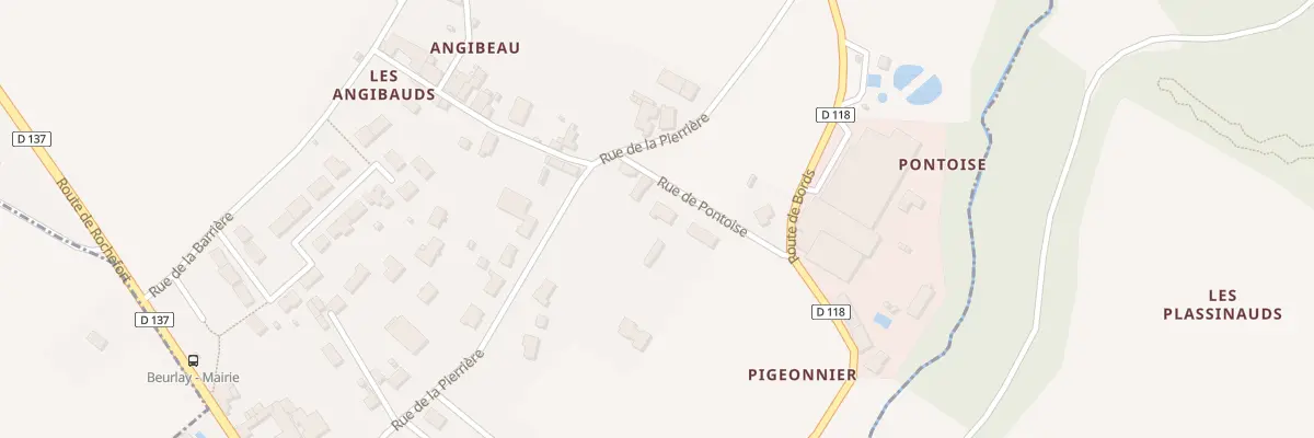 Plan du 4 Rue de Pontoise à Beurlay