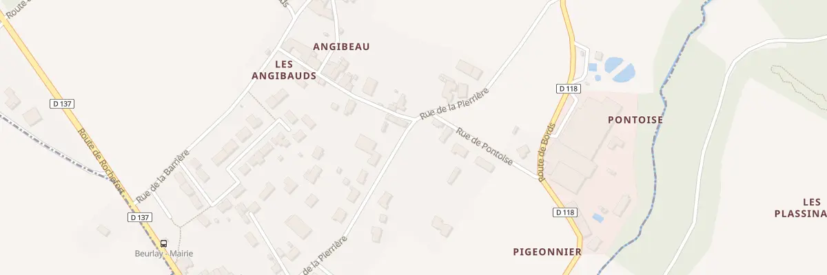 Plan du 28 Rue de la Pierrière à Beurlay