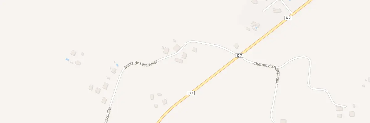 Plan du 1 Rte de Lescoulier à Audon