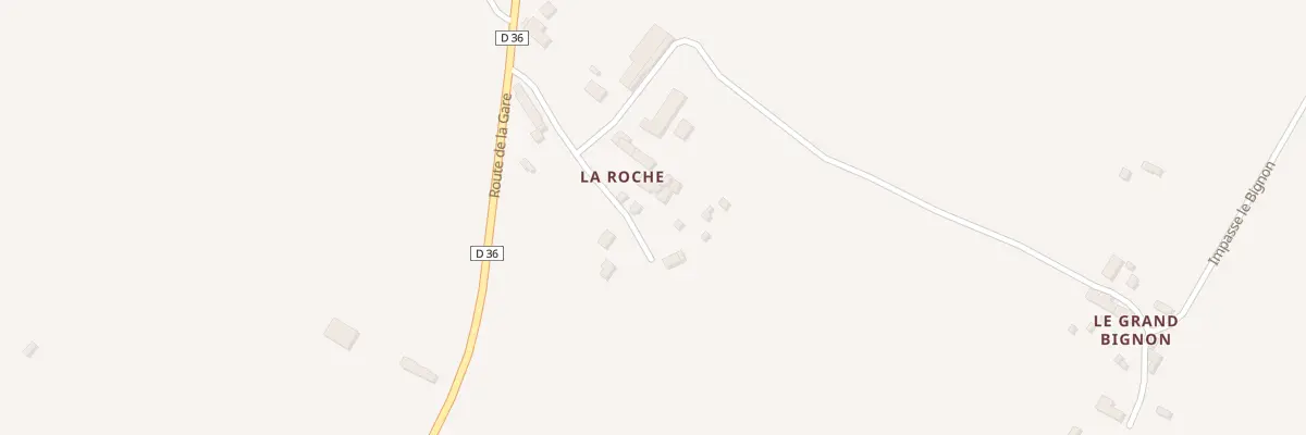 Plan du 283 La Roche à Barenton