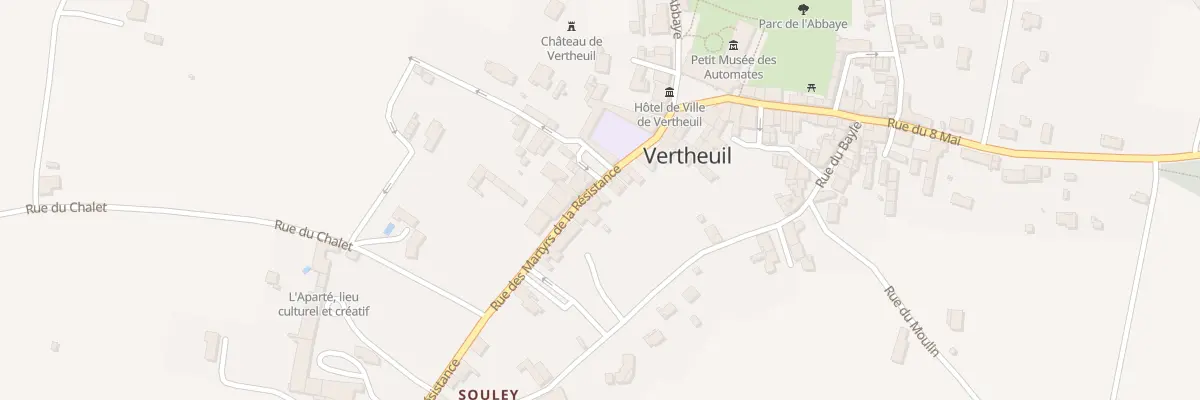 Plan du 19 Rue des Martyrs de la Resistan à Vertheuil