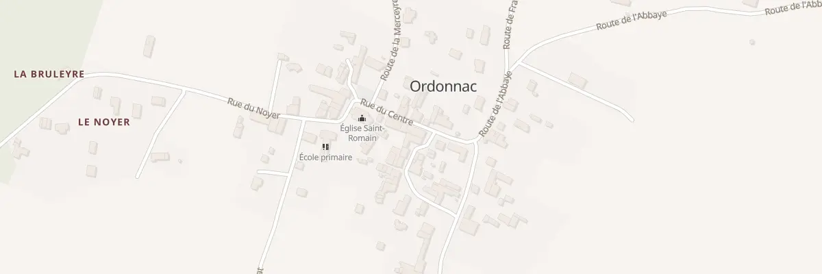 Plan du 2 Pas du Centre à Ordonnac