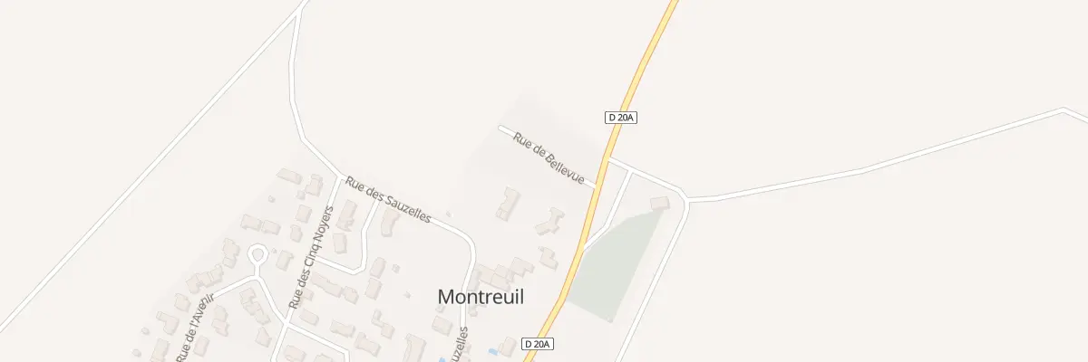 Plan du 5 Rue de bellevue à Montreuil