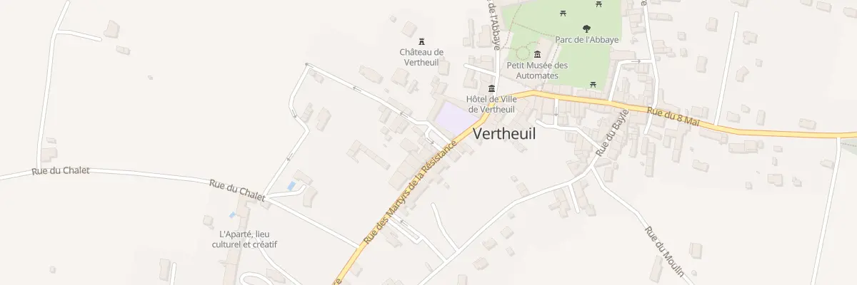Plan du 8 Rue des Martyrs de la Resistan à Vertheuil
