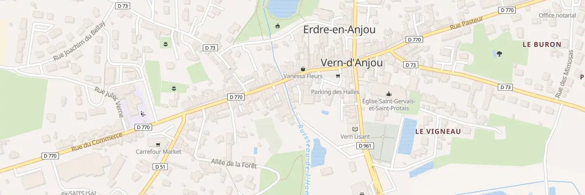 Plan du 14 Rue du Commerce à Erdre-en-Anjou