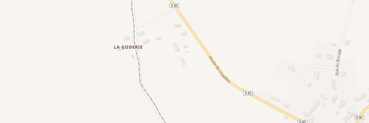 Plan du 3 La Goderie au Fresne-Poret