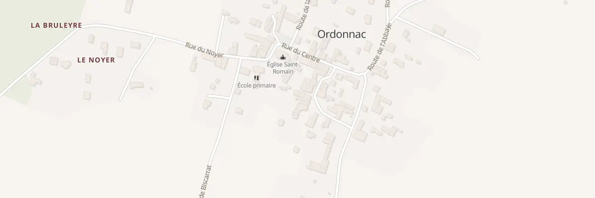 Plan du 6 Pas du Centre à Ordonnac