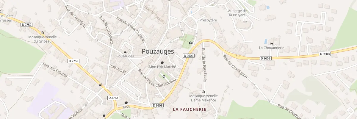 Plan du 23 Rue catherine de thouars à Pouzauges