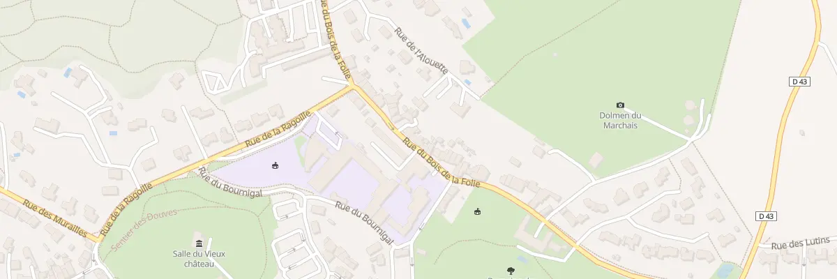 Plan du 36 Rue du bois de la folie à Pouzauges