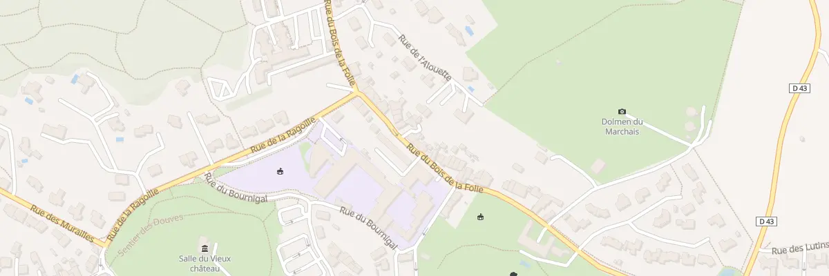 Plan du 38 Rue du bois de la folie à Pouzauges