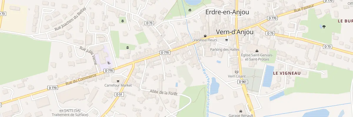 Plan du 30 Rue du Commerce à Erdre-en-Anjou