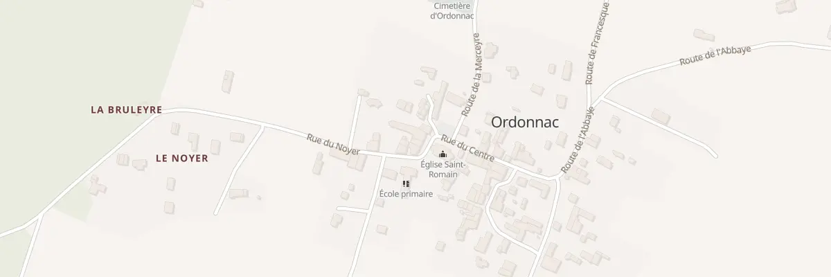 Plan du 1 Rue du Centre à Ordonnac