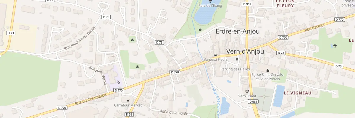 Plan du 3 Rue Henri Dunant à Erdre-en-Anjou