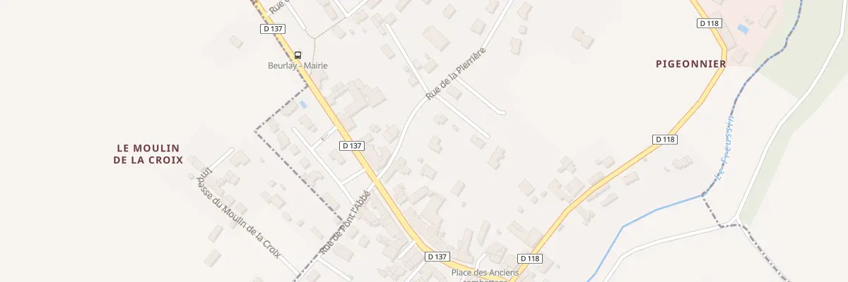 Plan du 6 Rue de la Pierrière à Beurlay