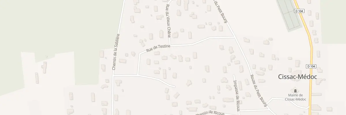 Plan du 12 Rue de Testine à Cissac-Médoc