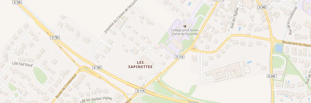 Plan du 9 Rue des Rosiers à Cozes