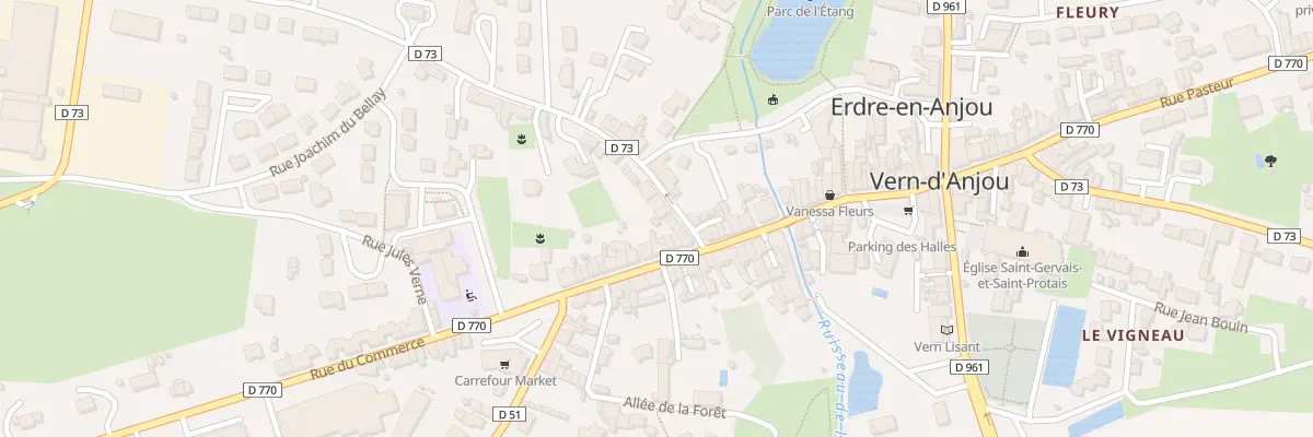 Plan du 6 Rue Henri Dunant à Erdre-en-Anjou