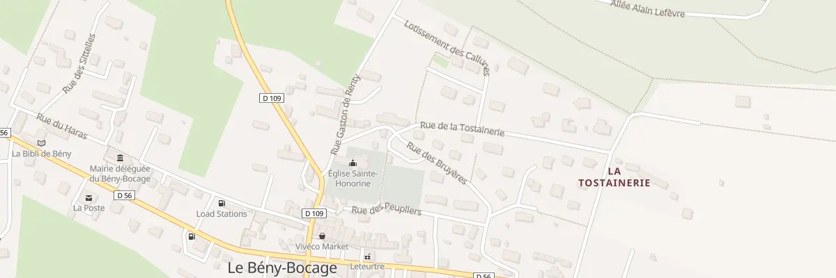 Plan du 11 Rue des Bruyeres - Beny Bocage à Souleuvre en Bocage