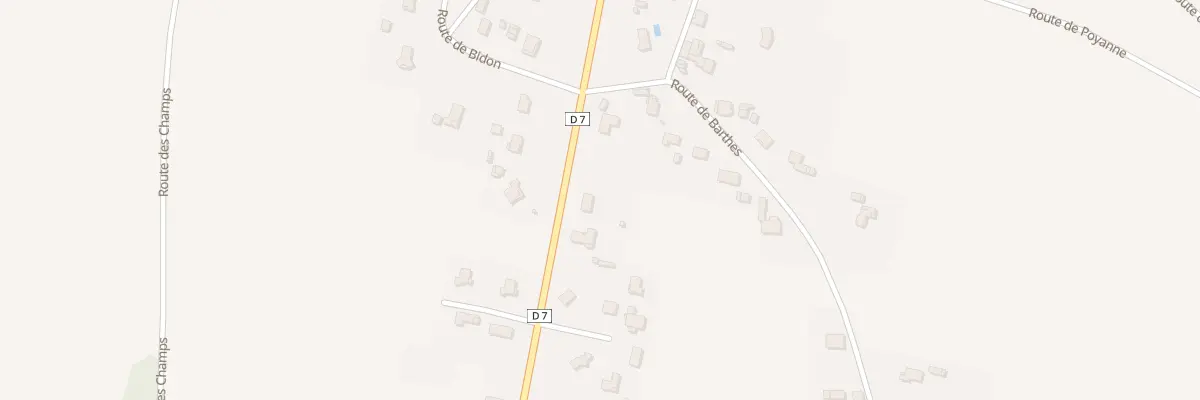 Plan du 395 Rte de Montfort à Onard