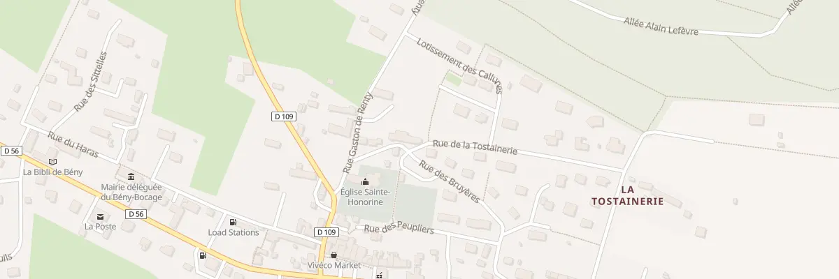 Plan du 9 Rue des Bruyeres - Beny Bocage à Souleuvre en Bocage