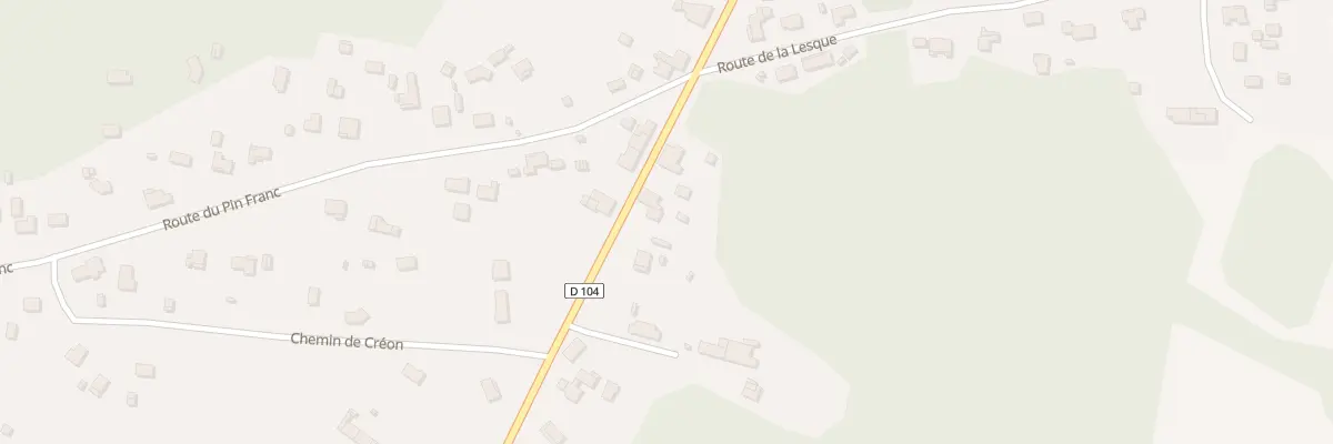 Plan du 7 Rte du Bois de Creon à Saint-Sauveur